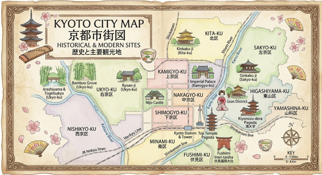 Kyoto City Map