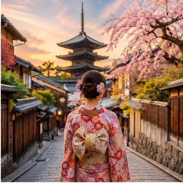 kyoto kimono square photo