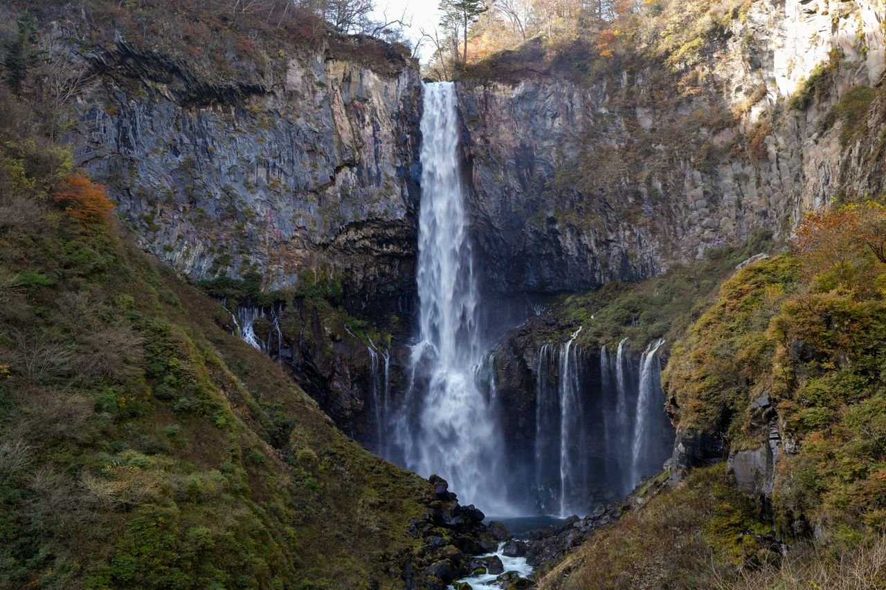 Kegon Falls waterfall in Nikko Japan